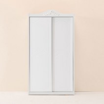 레오가구 슬라이딩쿠페 쉐비 티아라 장롱/옷장 (2통구성), 3서랍장, 이불장