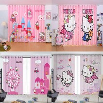 헬로키티 캐릭터 커튼 블라인드 가리개 커텐 9종