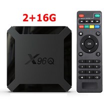 DivX 스마트 TV 박스 안드로이드 10 X96Q 2.4G 와이파이 Allwinner H313 쿼드 코어 1G 8G 2GB 16GB 1080P 미디어 플레이어 X96 Q 4K, [01] US Plug, [01] 2G 16G MT1