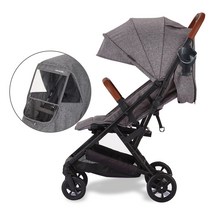 에어보스 오토 폴딩 캐리어 유모차 V90   컵홀더   보낭커버   보관가방 세트, 모던 그레이