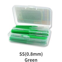 치면착색제 교정용왁스 치과용 고리 유아 아기치실 2030pcs 치간 브러시 구강 위생 치아 사이 청소 구강 관리 치실 브러쉬 치과 부드러운 플라스틱 치열 교정, 30개 0.8mm