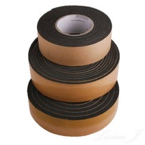 리시안제이 EVA 단면 스폰지 테이프 검정 25MM 소음방지 완충테이프, 두께10mm