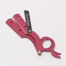 미니약통 여행약통 스트레이트 에지 이발사 수염 눈썹 면도 도구 수동 제모 미용사 트리밍 블레이드 교체, [04] 05, 04 05