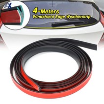 샤워부스프로파일 4 m universal car v shape rubber seal weather strip windshield 중공 유리 창 edge 몰딩 트림 장식