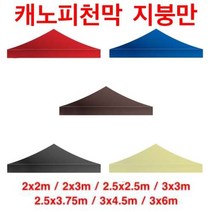 럭시홈 캐노피 천막 지붕만 - 3중 방수 코팅, 2.5x3.75m, 크림