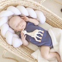 꽈배기 가드 데이베드 범퍼 아기침대 꾸미기 신생아 침대가드, 화이트