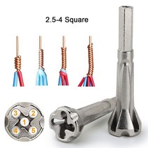 전선꼬임기 와이어 트위스터 2 5 44 6 스퀘어 유니버설 트위스트 도구 퀵 전선 꼬기, 90mm, 2.5-4, 1개