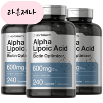 호바흐 알파리포산 600mg 240캡슐 3개, 240개