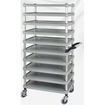 10단카트 병원배식카 식당구르마 식판이동 운반구 업소용카트 핸드카트 이동카트 뷔페카트 운반카, 1개, 중