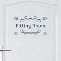 오피스왕국 피팅룸 fittingroom8 그래픽스티커, 메탈실버