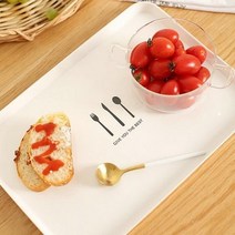 쟁반 스텐 쟁반 트레이 간식용 멜라민 나무 심플, 브랙퍼스트