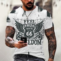 방검복 경찰방검복 방검조끼 여름 남성 티셔츠 오버사이즈 루즈한 옷 빈티지 반팔 패션 미국 루트 66 글, 02 OFSM-00728_10 5XL