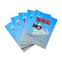 레이저 렌즈 클리닝 페이퍼 물티슈 카메라 현미경 필터 유리용 부드러운 티슈 소책자, 5개, 10x15cm