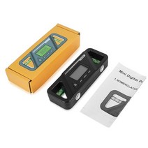 디지털 수평계 디지털 수준기 및 각도기 LCD 디스플레이 전자 기포 레벨 데이터 홀드, 01 black