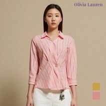 올리비아로렌 스트라이프 페미닌 블라우스 VOCNLWM4221