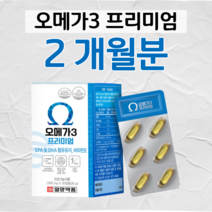 프리미엄 오메가3 하루 1캡슐 칠레산 엔쵸비 멸치 EPA DHA 70대 80대 할머니 할아버지 요양원 어르신 중장년층 노년층 혈액순환 혈행개선 도움 홈쇼핑 영양제 가격 효능 비교, 2박스, 1000mg x 30캡슐 (하루 1캡슐)