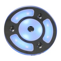 액세서리 캠핑카 부품 카라반 천장 조명 12v 24v 디 밍이 가능한 led contactultra-thin 3w 스위치 rv 캐러밴 캠퍼 및 보트 미니 섹션 용 실내 조명, 파란색과 따뜻한 흰색