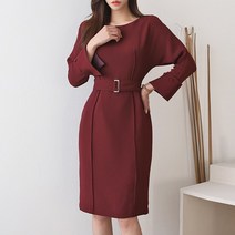 코지 여자 단아한 청담동 며느리 아나운서 미디원피스