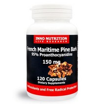 INNO NUTRITION 피크노제놀 영양제 프랑스 해안송 껍질 추출물 150mg 120정, 1개