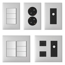 르그랑 아펠라 실버 스위치 콘센트, 1개, 09. 스위치 중 4구, 01. 스위치