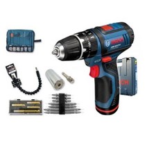 보쉬 충전 전동드릴 홈키트 GSB10.8-2LI 공구세트, 1세트