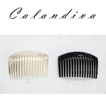 [Calandiva] 아담 깔끔한 유광 코팅 빗 헤어핀 빗핀