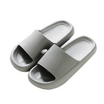 키높이 층간소음방지 쿠션 거실화 거실 실내화 실내 슬리퍼 욕실화, 그레이, 1개