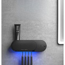 칫솔 살균기 소독기 벽걸이형 UV살균 마카롱, 젠틀맨 블랙 플러그인 모델 (필립스 살균+건조)