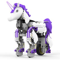 UBTECH Mythical 시리즈 Unicornbot Kit-앱 지원 빌딩 및 코딩 줄기 학습 키트 보라색, 기본