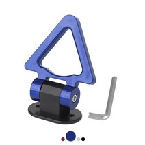 접착제 v 자형 장식 자동차 스티커 트레일러 링 자동차 수정 견인 후크 자동차 견인 스트랩 abs 견인 바 후크 자동차 액세서리, 파란색