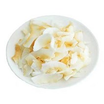 코코넛 칩 슬라이스 말린 수입과자 건조 조각 구운 것 8온스 백 프리미엄 등급 무설탕, 1개