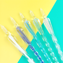 [펜+4색잉크 풀세트] 라떼라떼 글라스펜 글래스펜 유리펜 캘리그라피 시리즈2 방울, 03.파랑방울 (+잉크4 포함 풀 세트)