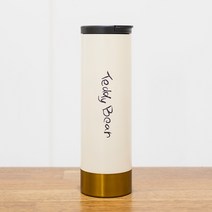 TR테디베어 레터링 로고 텀블러 500ml, 화이트