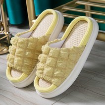 마켓엘라 거실실내화 층간소음 사무실 교사 예쁜 슬리퍼, 라임, 봄봄더블쿠션슬리퍼, 1개