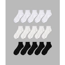 IL-O-GONG-CHIL 10PACK 1507 모노 트라우져 쇼트 삭스 화이트/블랙/스노우화이트 MONO TROUSER SHORT SOCKS WHITE/BLACK/SNOW WHI