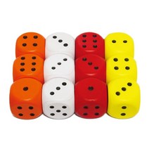 EVA 소프트 주사위 6x6cm 학습교구 숫자놀이, 단품_색상랜덤