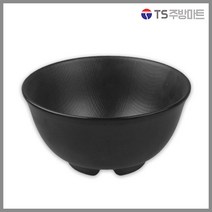 [돌산멜라민] 체크(흑) - 우동볼 (업소용그릇 멜라민그릇 예쁜그릇 식당접시 멜라민볼 멜라민찬기 검정색그릇), (DS-6361)
