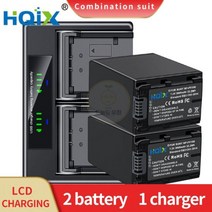 카메라 배터리 HQIX HXR-NX80 NP-FV100 듀얼 충전기 소니 FDR-AX30 AXP35 AX40 AX45 AX100E AX700 PXW-Z90 DEV-50 30 AXP, [03] 2 Battery 1 Charger