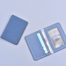 [레더키트]가죽공예DIY키트 엣지접이식 카드지갑 만들기 1세트 랜덤무늬 랜덤색-취미 방과후 복지센터 수업재료, 랜덤