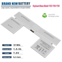 노트북 배터리 For 마이크로소프트 서피스 프로 3 4 5 6 / 서피스 북 1 2 / Stylus Pen, Surface Book Keyboard, 7.5V 51Wh