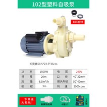 FS FSZ 해수펌프 수중펌프 플라스틱 원심 순환 화학 내식성, 1500W 자체 프라이밍 펌프 220V + 1개