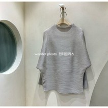 [원더플리츠]프리미엄 루즈 스피치오 플리츠 탑 블라우스 반하이넥 어머니 선물