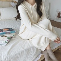 기타 바보사랑[겟잇미]겟잇미 캐주얼룩 후드 루즈핏 데일리 원피스