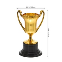 트로피어린이 보상 Trophy 플라스틱 상금 컵 작은 기본 골든 트로피 상 키즈 파티 20 개, 한개옵션0