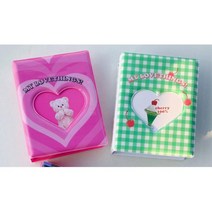 앨범 포켓앨범 사진보관 포토카드 굿즈 포토스크랩, 퍼플체크
