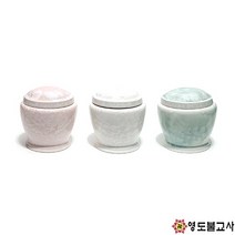 도자기설화보관함 사리함(A)-색상3가지불교양초 제사초 법당초, 백설화