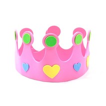 EVA왕관 분홍 9.5cmX55cm DIY 역할놀이 왕관만들기 재료
