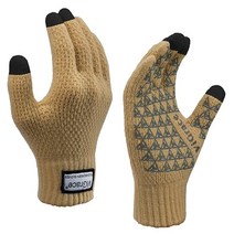 ViGra 겨울 Warm Touchscreen 장갑 for 남성 and 여성 Touch Screen Flee Lined Knit 미끄럼방지 Wool Glove (Dark Gray, X-Large, X-Large