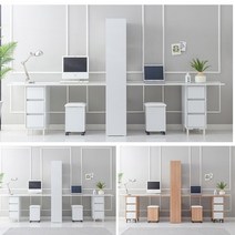 2400 화이트 원목 쌍둥이책상 책장세트 공부테이블, 상세페이지 참조