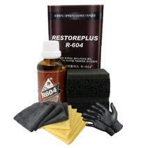 리스토어플러스 R604 가니쉬복원제 트림 복원제+타월+장갑, 1세트